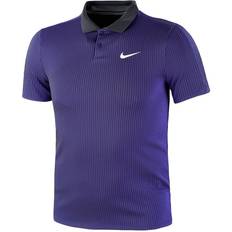 Löpning Pikétröjor Nike Court Dri-FIT ADV Slam Tennis Polo Shirt Men - Obsidian/White