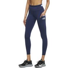 Nike Epic Luxe Mid-Rise Trail Running Leggings Women - Midnight Navy/Aluminium