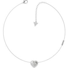 Guess That's Amore Necklace - Silver/Transparent