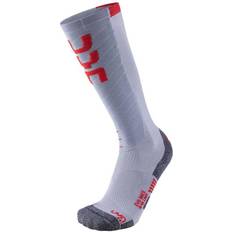 UYN Evo Race Socks Women - Light Grey/Red