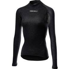 Castelli Basisschicht-Oberteile Castelli Flanders 2 Warm Long Sleeve Base Layer Women - Black