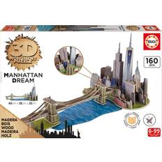 3D-Jigsaw Puzzles on sale Educa Brooklyn Bridge Manhattan Dream 160 Pieces