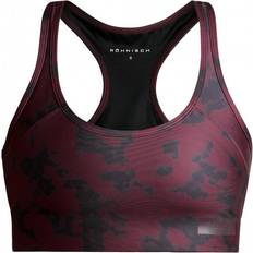 Brown - Sportswear Garment Bras Röhnisch Printed Piping Sports Bra - Black Miniature Myth