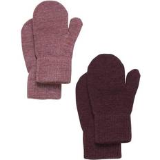 Glitter Accessoarer CeLaVi Magic Glitter Mittens 2-pack - Rose Brown (5862-694)