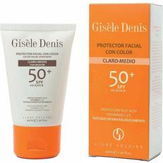 Potenciadores de Bronceado Gisèle Denis Protector Facial Con Color Spf50+ Claro-Medio 40ml