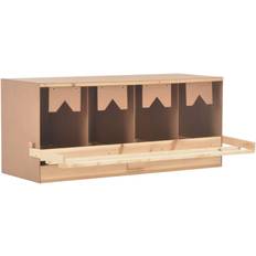 vidaXL Chicken Laying Nest 4 Compartment