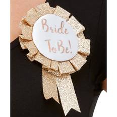 Smiffys 61014 Bride to Be Rosette, Women, Rose Gold