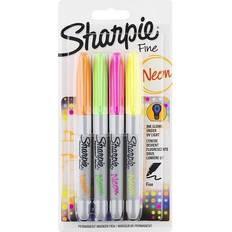 Sharpie Fine Marker 4-pack Neon