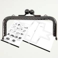 Langat ja Käsityötarvikkeet Creotime Coin Purse Clasp Kit Adult 10 cm Black Metallic Unisex
