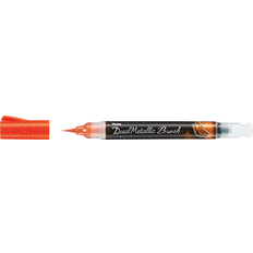 Pentel Dual Metallic Brush Orange Metallic Yellow