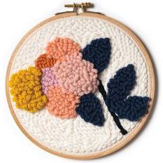 Punch needle kit Rico Design Rico Design Needle Punch Flower Hoop Kit