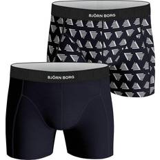 Björn Borg Pyramid Cotton Stretch Shorts 2-pack - Night Sky