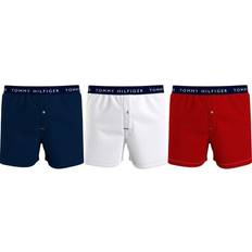 Boxer clásico - Hombre Ropa interior de hombre Tommy Hilfiger Essential Recycled Cotton Boxer Shorts 3-pack - Desert Sky White/Primary Red