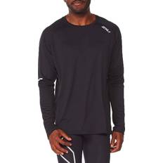 2XU Aero Long Sleeve Top Men - Black/Silver Reflective