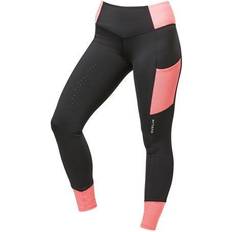 Dublin Power Performance Silicone Full Seat Riding Tights - Black/Coral