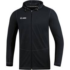 Schwarz Oberteile JAKO Run 2.0 Hooded Jacket Unisex - Black