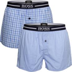 Underwear HUGO BOSS Cotton Poplin Pyjama Shorts 2-pack - Light Blue