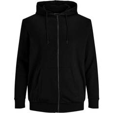 Jack & Jones JJEBASIC Sweat Zip Hood Noos Pull Cardigan Noir