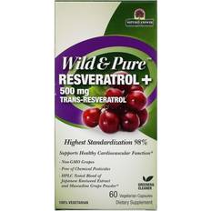 Resveratrol trans Genceutic Naturals Wild & Pure Resveratrol 500mg Trans-Resveratrol 60 Vegetarian Capsules