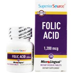 Superior Source Folic Acid 1200 mcg 100 Tablets