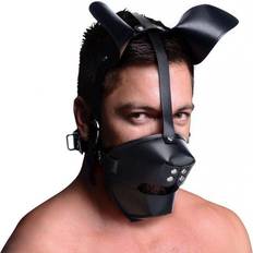 Svarta Sexdockor Sexleksaker Master Series Pup Puppy Play Mask