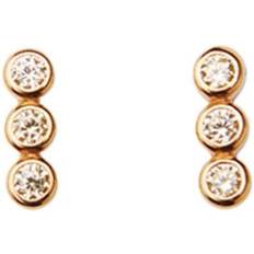 Paige Stud Earrings - Gold/Beige