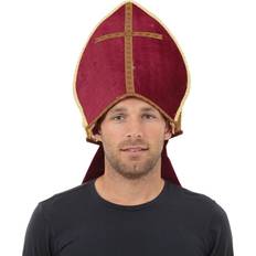 Bristol Novelty Bristol Novelty Unisex Adults Pontiff Hat (One Size) (Red)