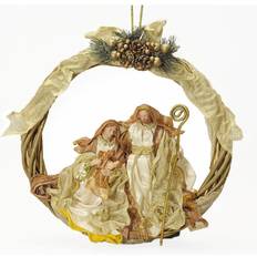 Dkd Home Decor Corona de Navidad DKD Home Decor Poliéster (30 x 5 x 30 cm)