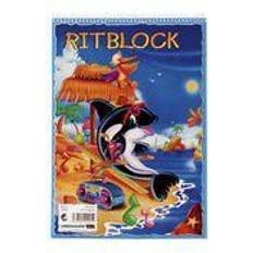 Ritblock, spiralbundet, 80 ark, A4, vit