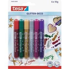 Vattenbaserad Glitterlim TESA Glitter Pens 6 Asst Col 59900