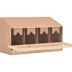 vidaXL Chicken Laying Nest 4 Compartment