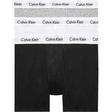 Cotton Stretch Boxer Briefs 3-pack - Black/White/Grey Heather