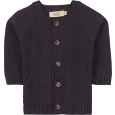 Wheat Knit Cardigan Classic - Midnight Blue