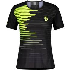 Compression shirt short sleeve Scott RC Run Short Sleeve Women - Black/Yellow