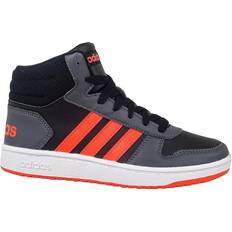 Adidas hoops 2.0 mid Adidas Kid's Hoops 2.0 Mid - Core Black/Solar Red/Grey