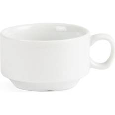 Oven Safe - Porcelain Espresso Cups Olympia Whiteware Stacking Espresso Cup 8.5cl 12pcs