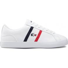 Lacoste Herr Skor Lacoste Lerond Tricolore M - White/Navy/Red