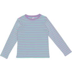 Elly Rib Ls Blouse Noos - Lavendula/Beach Glas (17123303)