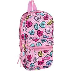 Safta Sweet Heart Pink Backpack Pencil Case