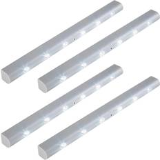 Alimentato a batteria Illuminazioni per panca tectake LED Strip with Motion Sensor Bench Lighting 4pcs