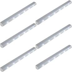 Alimentato a batteria Illuminazioni per panca tectake LED Strip with Motion Sensor Bench Lighting 6pcs