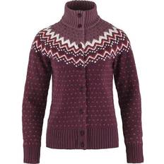 Fjällräven Nainen Neuletakit Fjällräven Övik Knit Cardigan - Dark Garnet