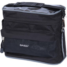 Basil sac guidon Mali avec fenêtre en carton litres noir 26x23x13