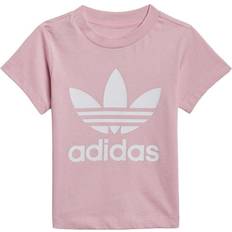 18-24M Camisetas Adidas Infant Trefoil T-shirt - True Pink/White (HE2188)