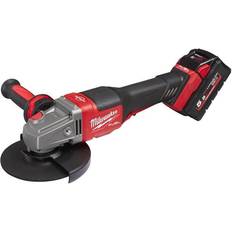 Milwaukee Batterier Slibe- & Polermaskiner Milwaukee M18 FHSAG125XPDB-552X (2x5.5Ah)