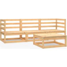 vidaXL 3075324 Loungeset, 1 Bord inkl. 3 Soffor