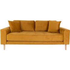 House Nordic Lido Mustard Yellow Soffa 180cm 2.5-sits