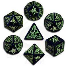 Q Workshop Call of Cthulhu Black & green Dice Set