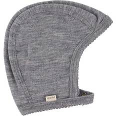 MarMar Copenhagen Hoody Wool Pointelle Hat- Grey Melange