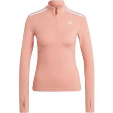 Adidas Hyperglam Quarter-Zip T-shirt Women - Ambient Blush